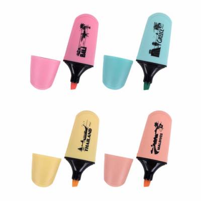 Самсон Текстовыделитель мини BRAUBERG "PASTEL Mini", АССОРТИ В ПЛАСТИКОВОЙ БАНКЕ, линия 1-5 мм, 152