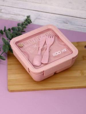 Милота Ланчбокс "Square", pink (1100 мл)