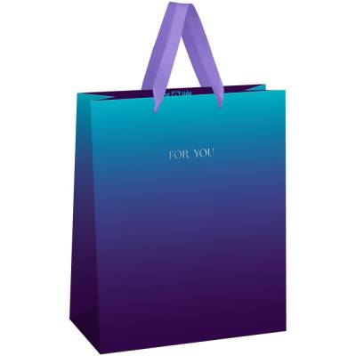 КанцРЦ Пакет подарочный 33*42*12см MESHU "Intense gradient", фольга,  матовая ламинация