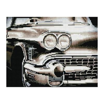 КанцРЦ Алмазная мозаика ТРИ СОВЫ "Винтажный автомобиль", 30*40см, холст на деревянном подрамнике, к