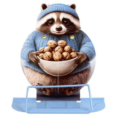 КанцФеникс Подставка для книг из металла Енот с орешками, арт. 69396