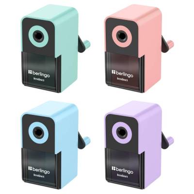 КанцРЦ Точилка механическая Berlingo "Instinct", цвета в асс., пласт. корпус, инд. упак. BM1265