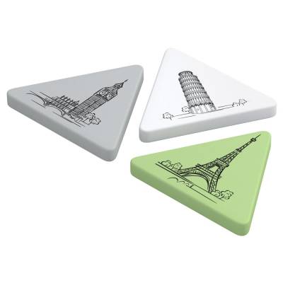 Ластик "Triangle XL", треугольный, термопластичная резина, 55*55*55*9мм Berlingo BLc_00120