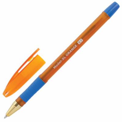 Самсон Ручка шариковая масляная с грипом BRAUBERG "Model-XL ORANGE", СИНЯЯ, узел 0,7мм, линия 0,35м