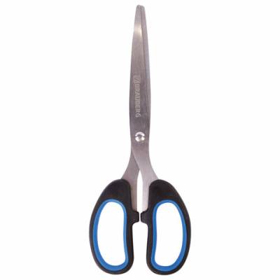 Самсон Ножницы BRAUBERG "Classic+", 185 мм, черно-синие, классической формы, резиновые вставки, 236