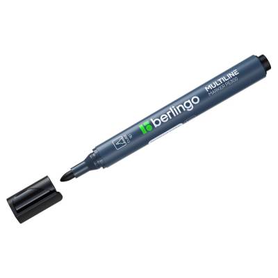 КанцРЦ Маркер перманентный Berlingo "Multiline PE300" черный, пулевидный, 3мм BMc_16201