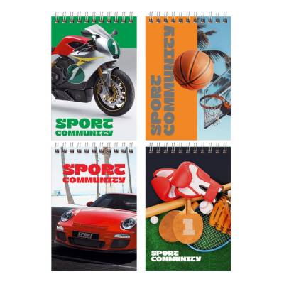 КанцРЦ Блокнот А6 40л. на гребне BG "Sport community"