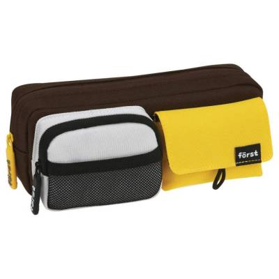 КанцРЦ Пенал мягкий 1 отделение, 2 кармана, 210*80*40 Forst "Yellow cab", полиэстер