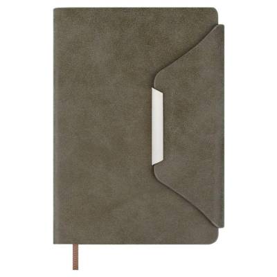 Ежедневник недатированный А5, Спилок Делавэ серо-коричневый, 160 л., арт. 70609