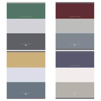 Тетрадь 80л., А5, клетка Greenwich Line "Disposition", матовая ламинация, тиснение фольгой,