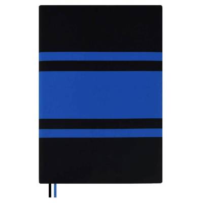 Ежедневник недатированный  А5, Софт-тая черный/синий, 160 л., арт. 71050