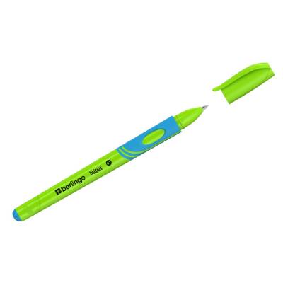 КанцРЦ Ручка шариковая Berlingo "Initial", для левшей, светло-синяя, 0,7мм