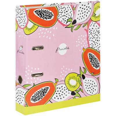 КанцРЦ Папка-регистратор MESHU "Fruits", 70мм, ламинированная, с рисунком