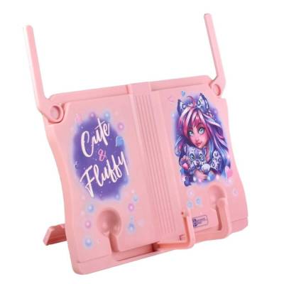 КанцФеникс Подставка для книг пластик Девушка с барсом, арт. 62674