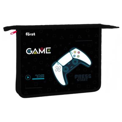 КанцРЦ Папка для тетрадей 1 отделение, А5 Forst "Game", 240*205*40мм, пластик, на молнии