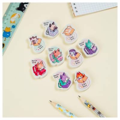 КанцРЦ Ластик MESHU "Meow-bag", фигурный, термопластичная резина, 40*30*13мм
