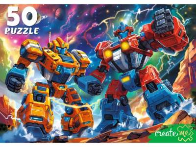 Купить ПАЗЛЫ 50 элементов. КОСМИЧЕСКИЕ ТРАНСФОРМЕРЫ (арт.УК50-0214) в БУКВАЕШКА