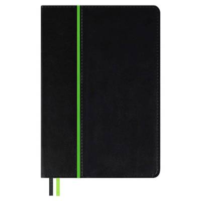 Ежедневник недатированный А5, Сариф черный/салатовый, 160 л., арт. 70625