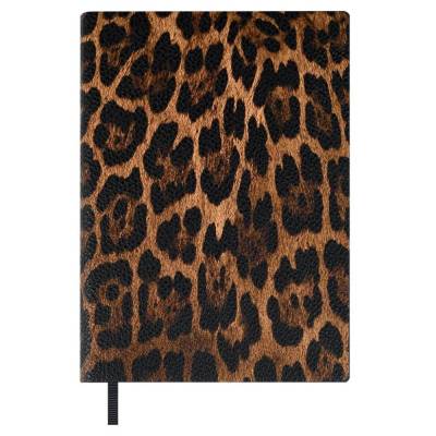 Ежедневник недатированный А6+, Леопард темно-коричневый, 160 л., арт. 70690