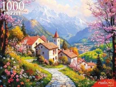 Купить ПАЗЛЫ 1000 элементов. ГОРОДОК В ГОРАХ  (арт.П1000-8273) в БУКВАЕШКА