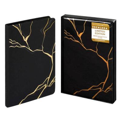 Ежедневник недатированный ESCALADA, А5, 120 л., арт. 70599/ 15 СОФТ-ТАЧ ЧЁРНЫЙ (кожзам:
