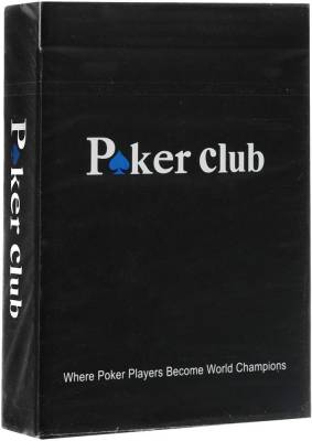 Карты игральные пластиковые Покер (54 шт.), синяя рубашка ИН-9130