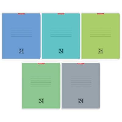 Тетрадь 24л скр А5 кл карт 14675/5-EAC ВД лак Однотон Микс