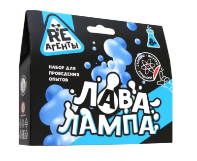Купить ВолшМир Научно-познавательный набор модели "Re-агенты", "Лава-лампа", синий в интернет-магазине Букваешка