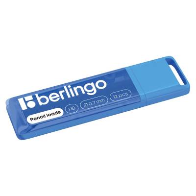 Грифели для механических карандашей Berlingo, 12шт., 0,7мм, HB BSg_12077