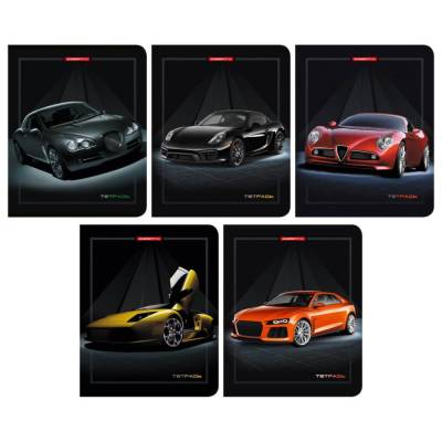 Тетрадь 48л скр А5 кл 14053/5-EAC ВД лак Машины люкс