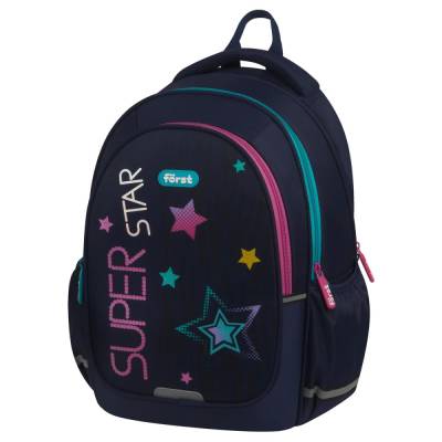 КанцРЦ Рюкзак Forst F-Cute "Super star" 37*29*17см, 3 отделения, 2 кармана, анатомическая спинка