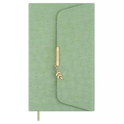 Ежедневник недатированный А5, Страус оливковый, 160 л., арт. 70669