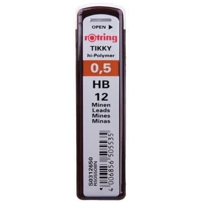 КанцРЦ Грифели для механических карандашей Rotring "Tikky", 12шт., 0,5мм, HB S0312650
