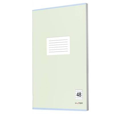 Тетрадь для конспектов А4, 48л. Скрепка. Классическая зеленая