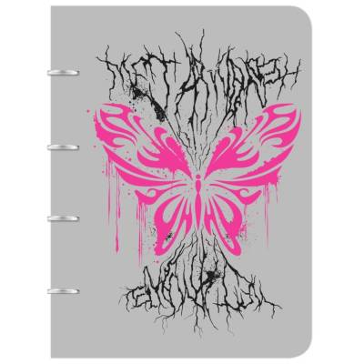 Тетрадь на кольцах А5 120л кл Бабочка 14952-EAC