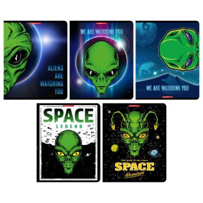 КанцАкадем Тетрадь 48л скр А5 кл Чужой 14097/5-EAC