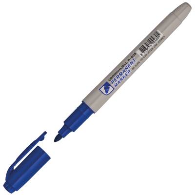КанцРЦ Маркер перманентный Crown "Multi Marker Slim" синий, пулевидный, 2мм P-505