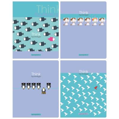 КанцРЦ Тетрадь 48л., А5, клетка BG "Думай иначе", выб. лак