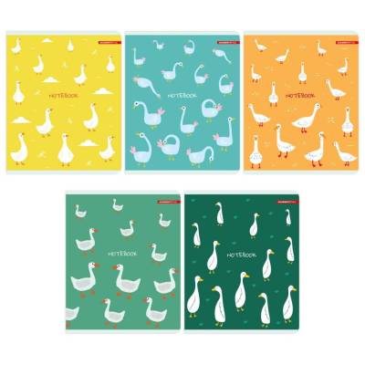 Тетрадь 48л скр А5 лин 15092/5-EAC ВД лак Гуси-гуси