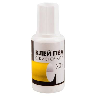 КанцРЦ Клей ПВА Гамма, 20г, с кисточкой 330005