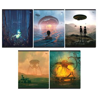 КанцРЦ Тетрадь 96л., А5, клетка BG "Летающий объект"