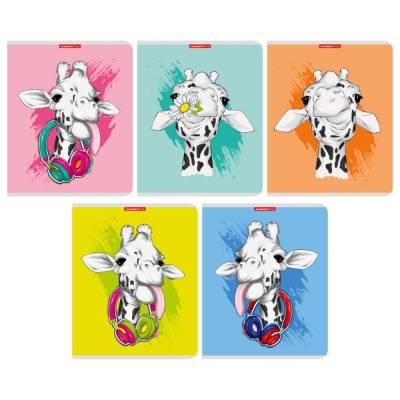 КанцАкадем Тетрадь 48л скр А5 кл Жирафы 4683/5-EAC