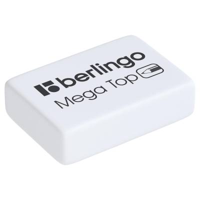 КанцРЦ Ластик "Mega Top", прямоугольный, натуральный каучук, 26*18*8мм Berlingo BLc_00014