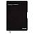 Ежедневник датированный 2026  А4, Шеврет Глосс черный, 120 л., арт. 70205