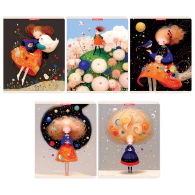 Тетрадь 48л скр А5 кл 15038/5-EAC глиттер Мечтательница