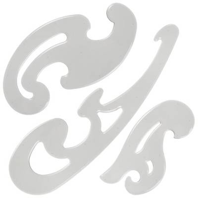 Самсон Лекало НАБОР 3 шт, 25 см, 17 см, 12 см, тонированные, ОСТРОВ СОКРОВИЩ, 210784