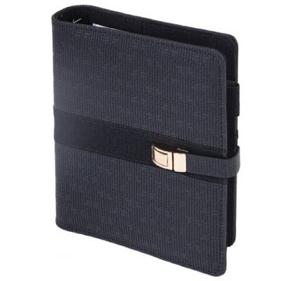 Ежедневник-органайзер недатированный BRAUBERG В6, 160л черный, 116209