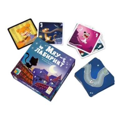Купить Настольная игра: Мяу-лабиринт в БУКВАЕШКА