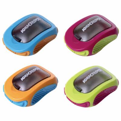 Самсон Точилка ЮНЛАНДИЯ, для чернографитных карандашей, пластиковая, корпус ассорти, 228473