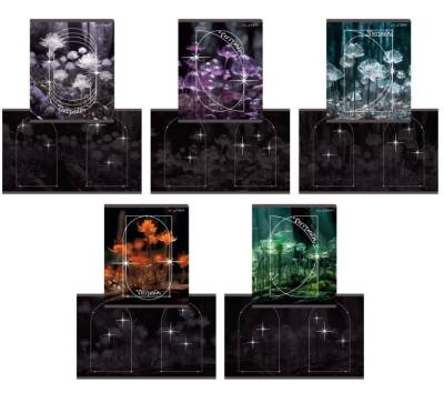 Тетрадь А5 48л. Скрепка. Клетка. Драгоценные цветы